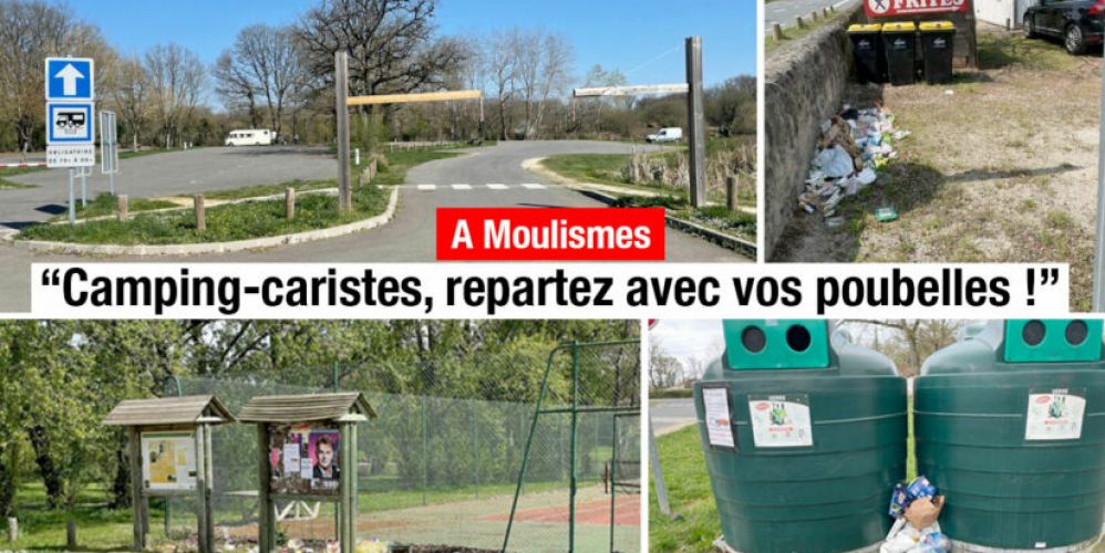 Les camping-caristes doivent partir avec leurs poubelles à Moulismes… et ailleurs !