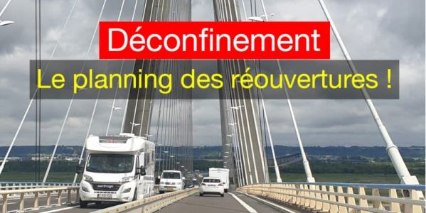 visuel D&eacute;confinement, planning des r&eacute;ouvertures .