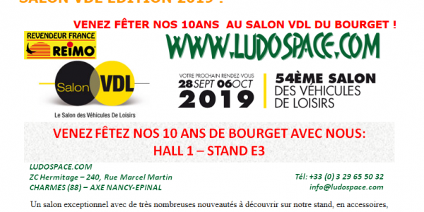 visuel Ludospace au Salon VDL du Bourget