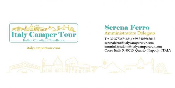 visuel "Italy Camper Tour" une agence pour d&eacute;couvrir en voyage organis&eacute; avec votre camping-car l'Italie 