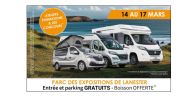  PLONGEZ DANS L’UNIVERS DU CAMPING-CAR  SALON BONJOUR CARAVANING 2024 à LANESTER,  du 14 au 17 mars 
